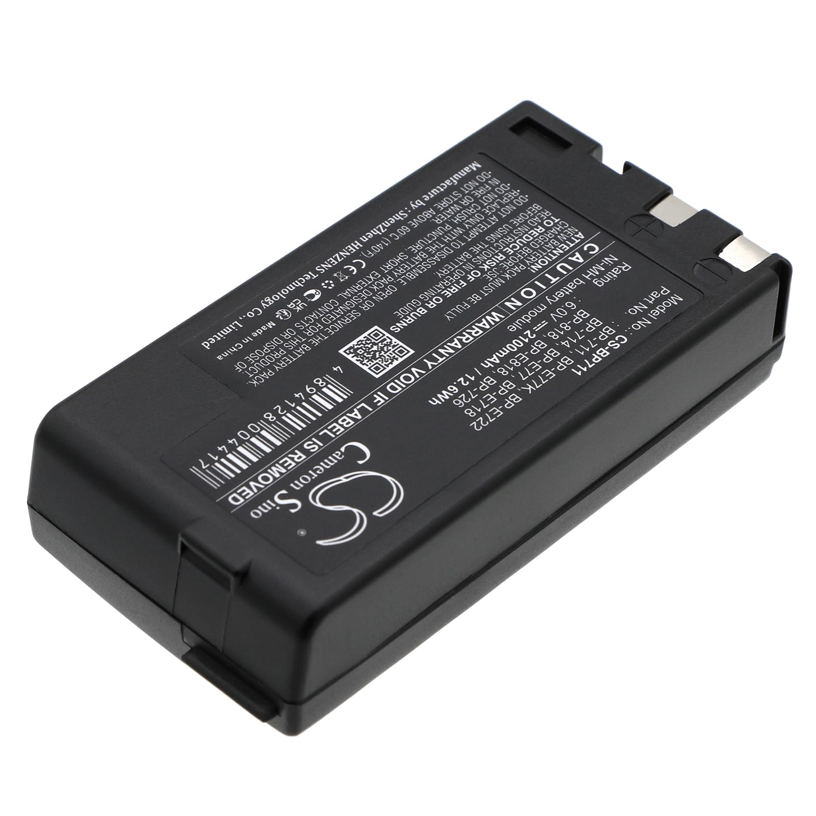 VINTRONS 6.0V Battery For Canon BP-E722, BP-E77K, BP-E718, BP-726